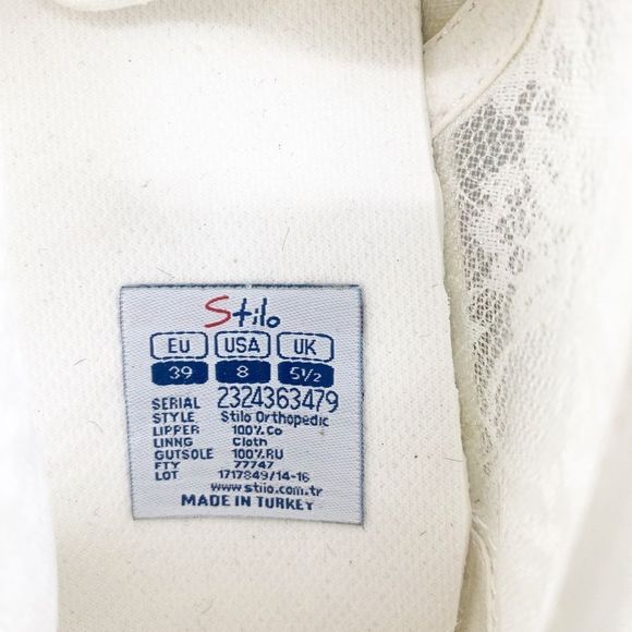 Stilo Personalized Platform Lace Bridal Shoes Sz 8 - Picture 5 of 7